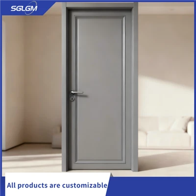 درب UPVC خاکستری